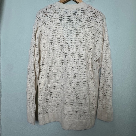 Hill House The Simple Cardigan Sweater 100% Merino Wool in Cream Size L/XL - Picture 7 of 11